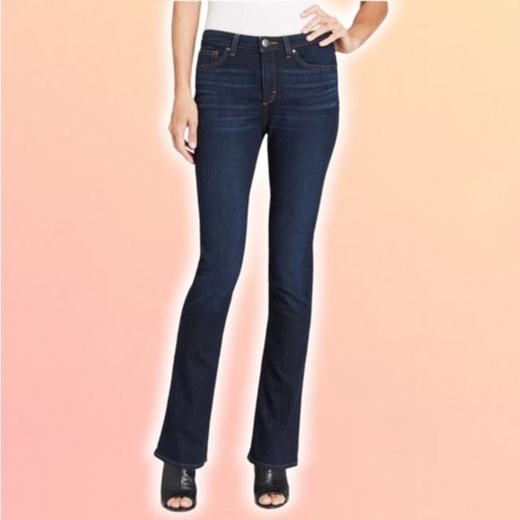 SPANX The Slim-X Slim Boot Cut Jean Sz 28 Rich Indigo - Picture 1 of 6